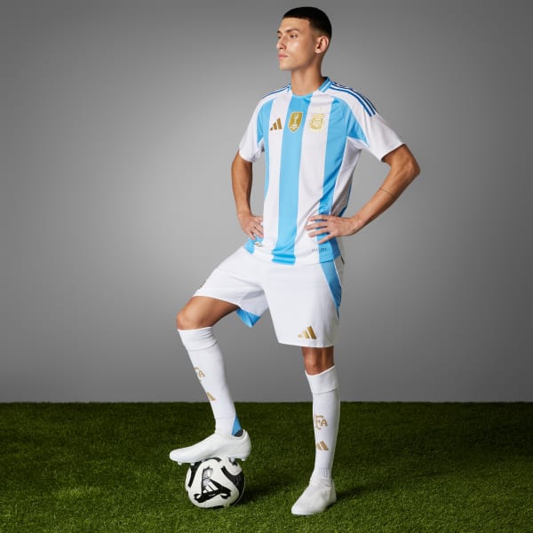 Blanco Camiseta Titular Argentina 2024 Versión Jugador
