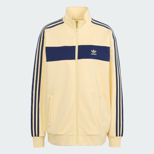 Yellow and blue adidas track top sale