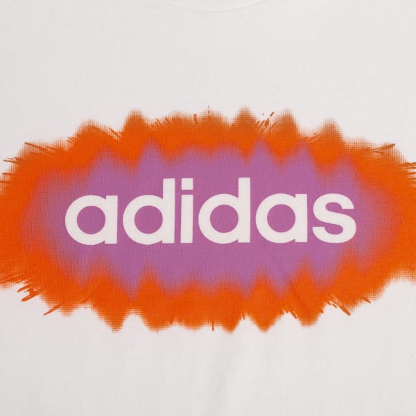 Blanco Polo Graphic Positive Aura Linear