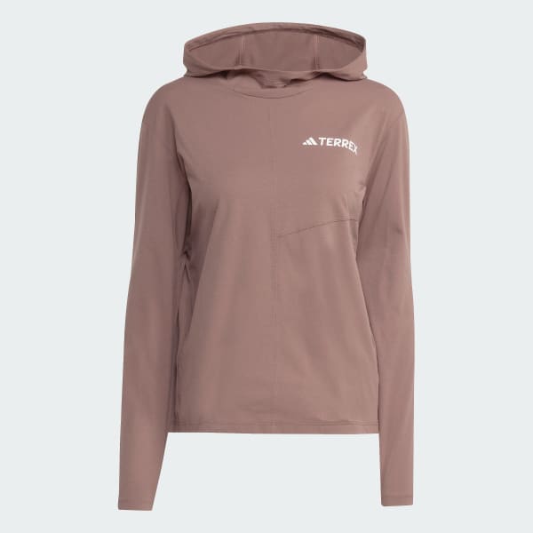 (取寄) アディダステレックス レディース マルチ サン フーディ - ウィメンズ Adidas TERREX women Multi Sun Hoody - Women's Linen Green adidas Terrex Multi Climacool Hooded Long Sleeve Top - Brown