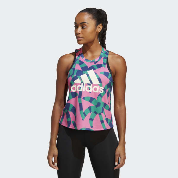 pedestal Sucio barba adidas x FARM Rio Tank Top - Green | Women's Lifestyle | adidas US