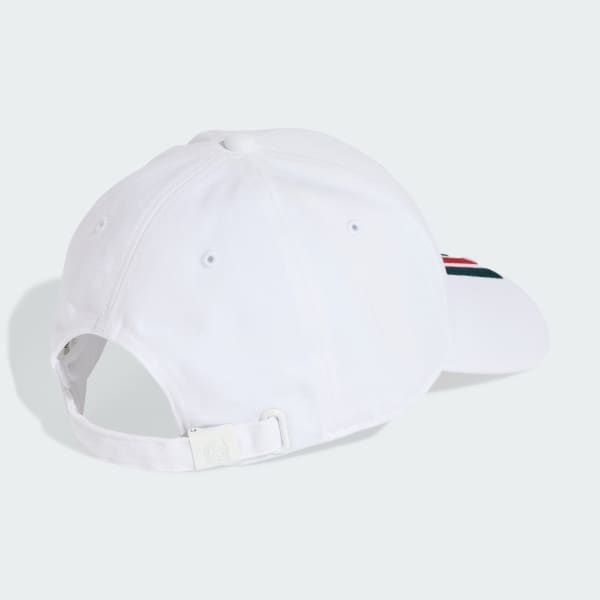 adidas Mexico 26 Baseball Cap With 3 Stripes - White | Free