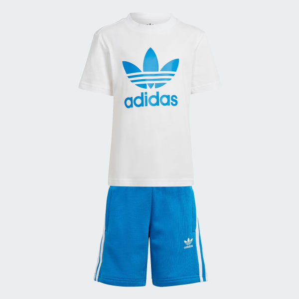 Blue Adicolor Shorts and Tee Set