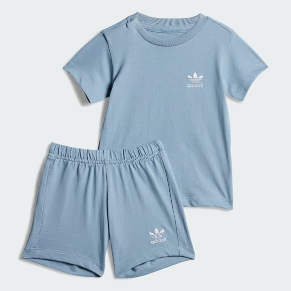 modrá Souprava Shorts Tee Kids