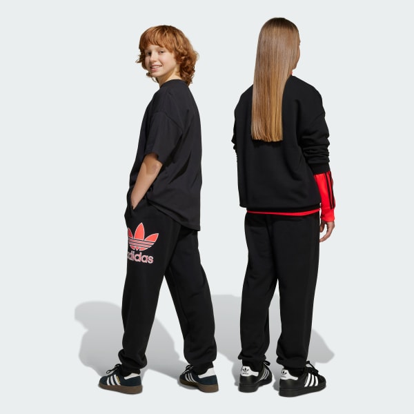 noir Pantalon de survêtement oversize grand logo Execution Enfants