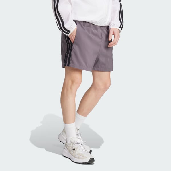 Grey Essentials 3-Stripes Chelsea Shorts 5-Inch