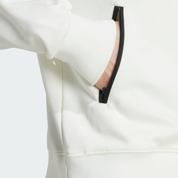 adidas Premium Track Top - White | Free Shipping with