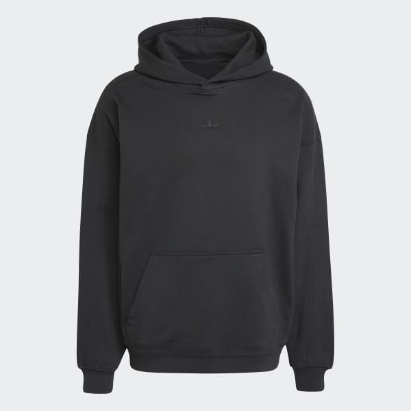 ESSENTIALS ブラックパーカー adidas パーカー プレミアム エッセンシャルズ / アディダス