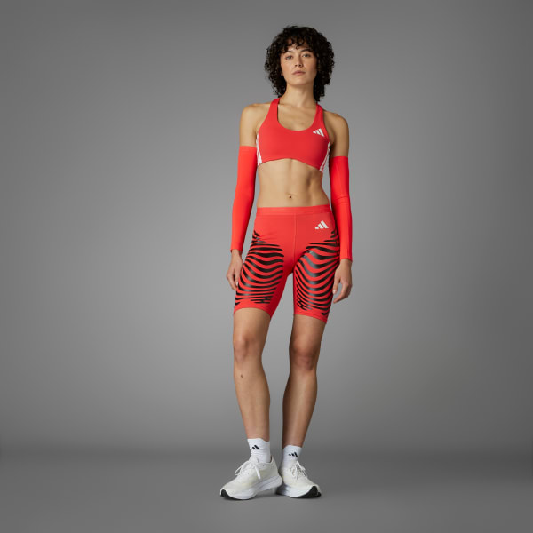 Rojo Mallas cortas Adizero Control Running