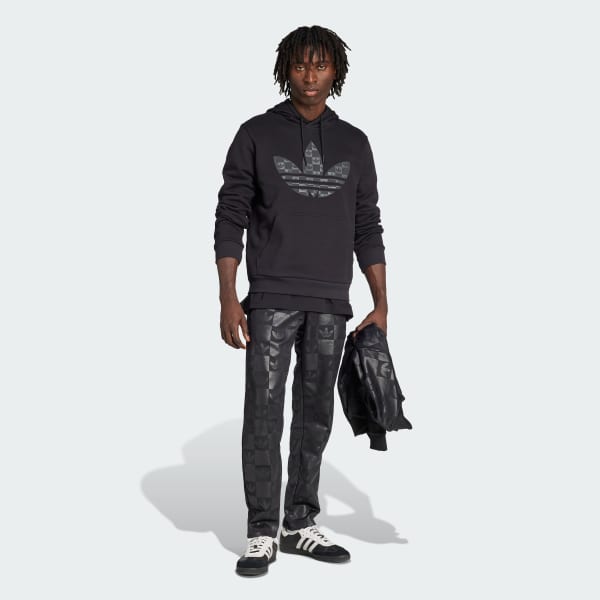 Preto Moletom Capuz Monogram Regular