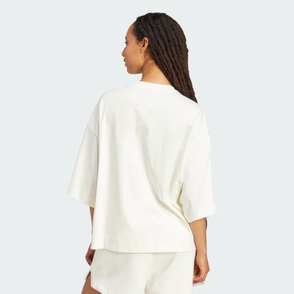 White Soft Lux Loose Tee