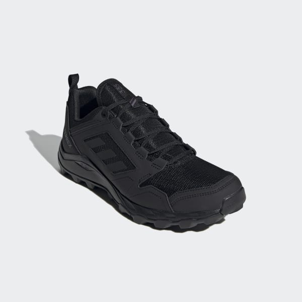 all black trail running shoes