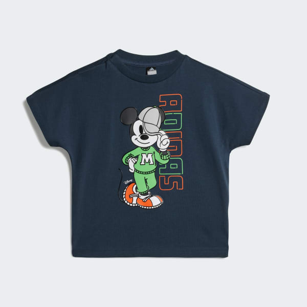 สีน้ำเงิน เสื้อยืด Disney Mickey Mouse สำหรับเด็ก