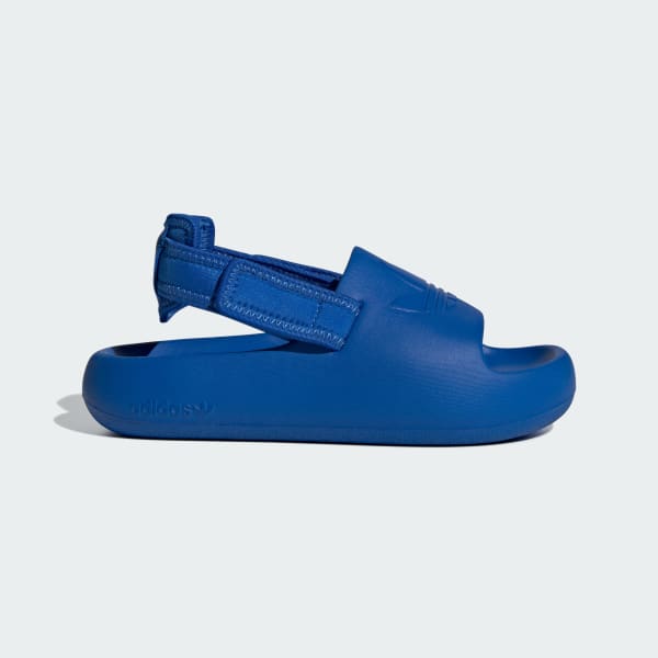 Blue Adifom Adilette Slides Kids