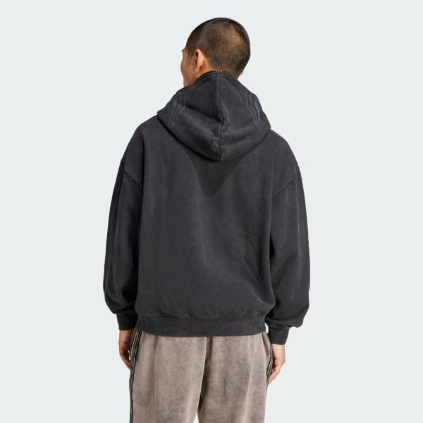 Svart Adilenium Season 3 Graphic Full-Zip Hettegenser
