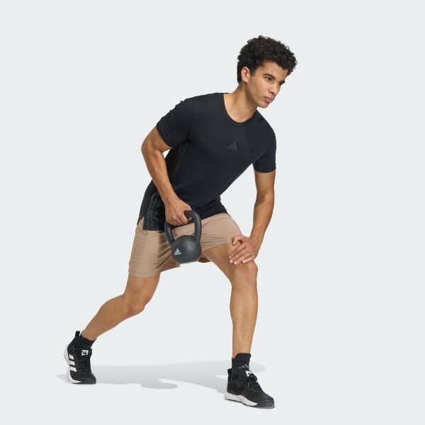Brown WORKOUT ESSENTIALS BASE WOVEN SHORT