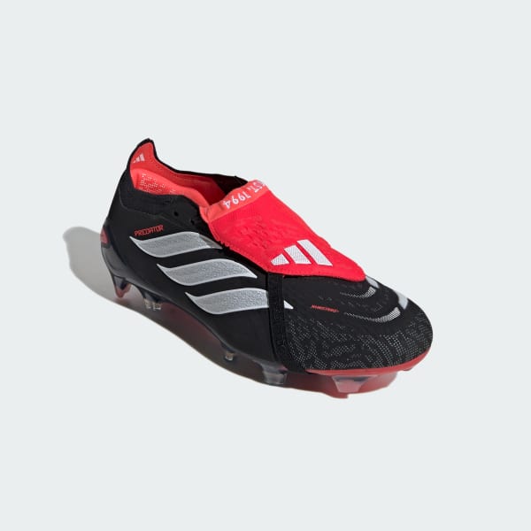 Preto Botas de Futebol com Língua Dobrada PREDATOR ELITE - Piso Firme