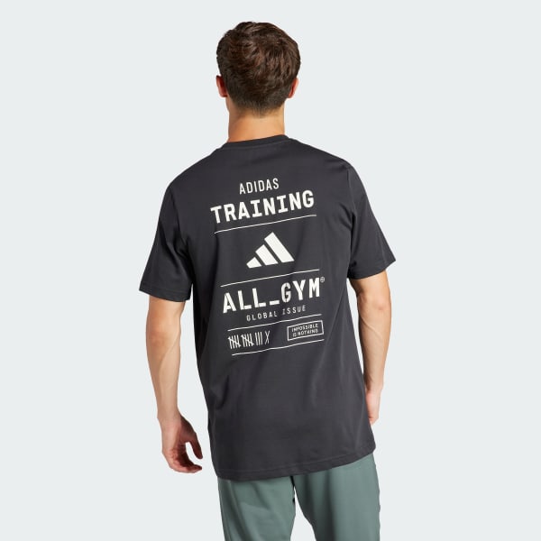 Negro Playera Estampada All-Gym Category