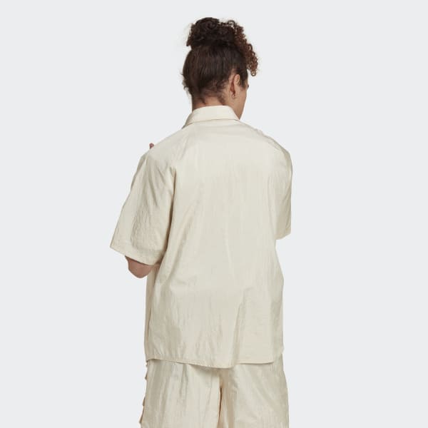 Beige Reveal Overhemd met Korte Mouwen DWB89