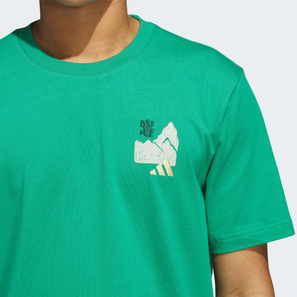 adidas Jet Set Camper Graphic Tee - Green | Free Shipping