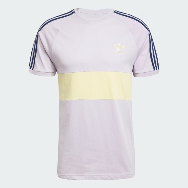 Purple 3-Stripes Panel Tee