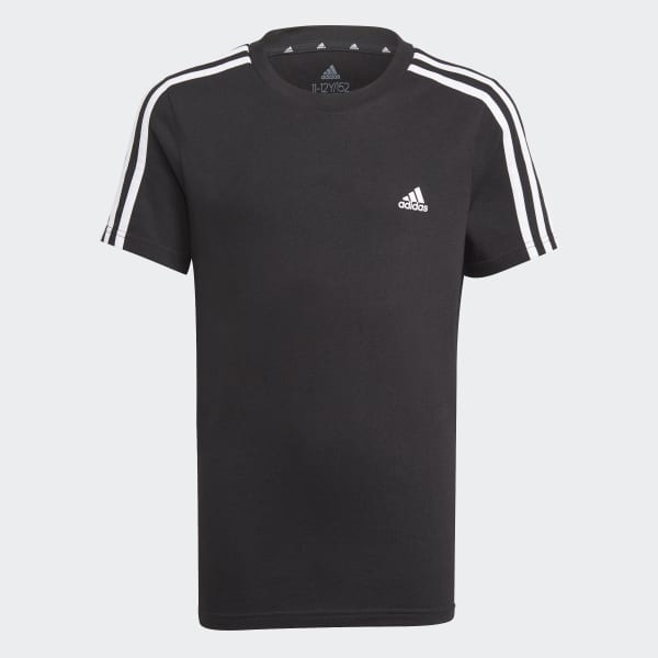 Black adidas Essentials 3-Stripes T-Shirt