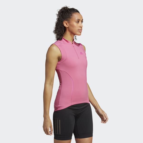Pink The Sleeveless cykeltop