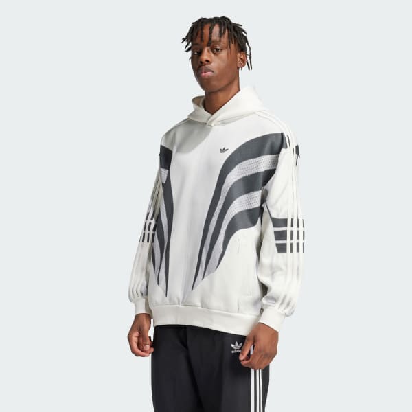 Branco Moletom Capuz Premium Q3 Print