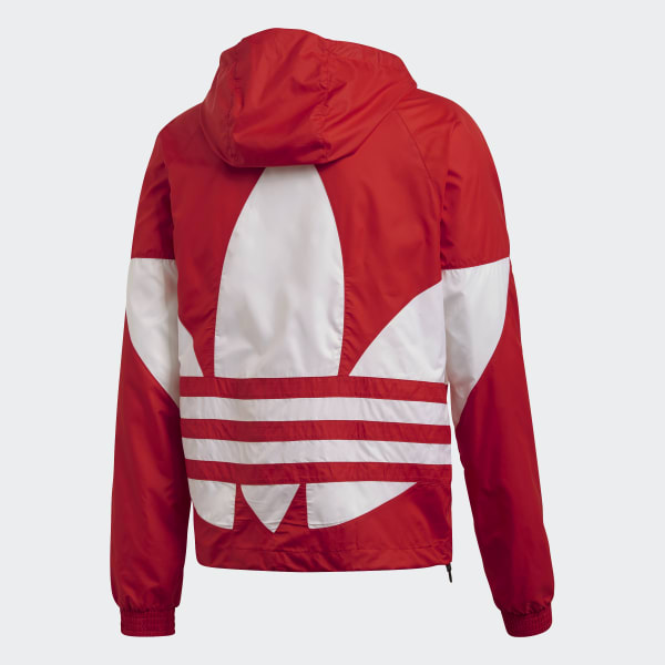 red adidas windbreaker jacket
