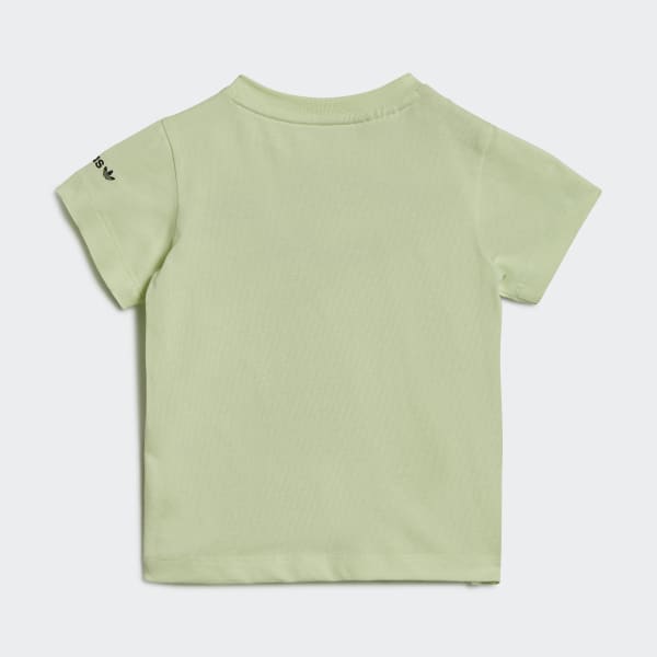 Vert T-shirt de plage graphique Stoked