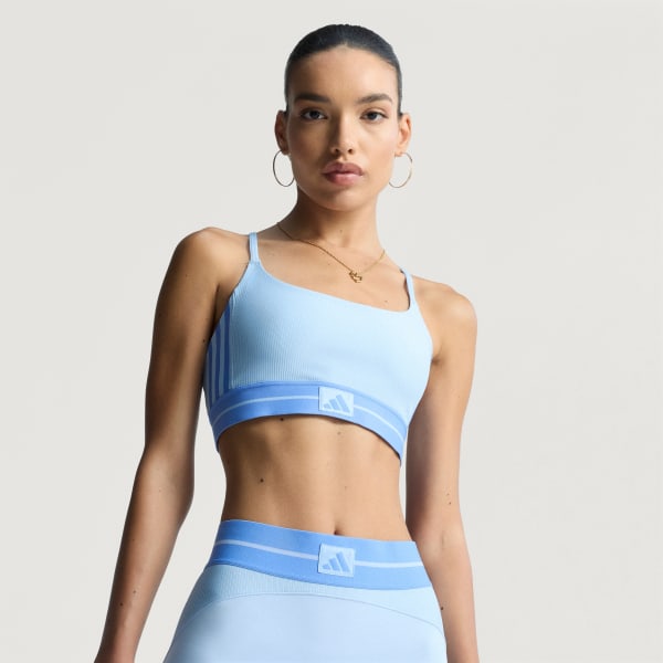 Blue Hyperglam Rib Bralette
