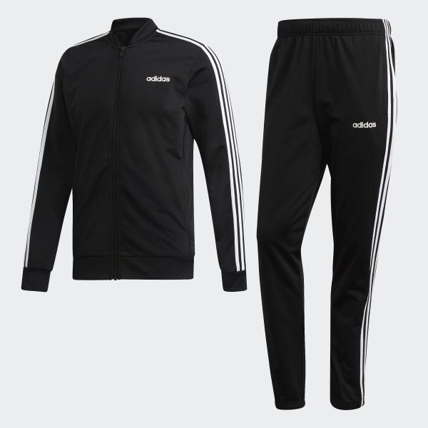 chandal adidas negro rayas blancas