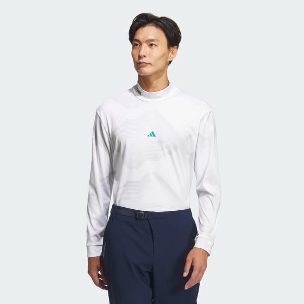 ホワイト 【ゴルフ】コードカオス モックネック長袖シャツ
