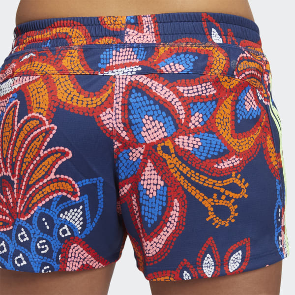 Azul Shorts Tejidos FARM Rio Pacer 3 Franjas T1836