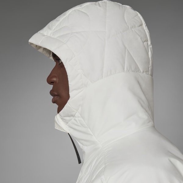 adidas TERREX MYSHELTER PrimaLoft Hooded Padded Jacket - White | Men's | adidas