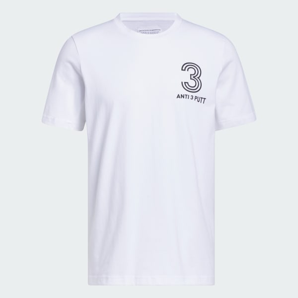 White Adicross Anti 3 Putt Golf Tee 