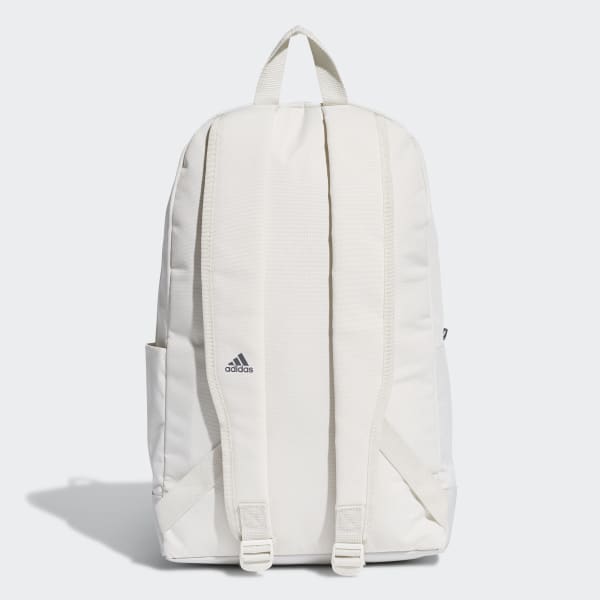 Grey and white adidas backpack sale