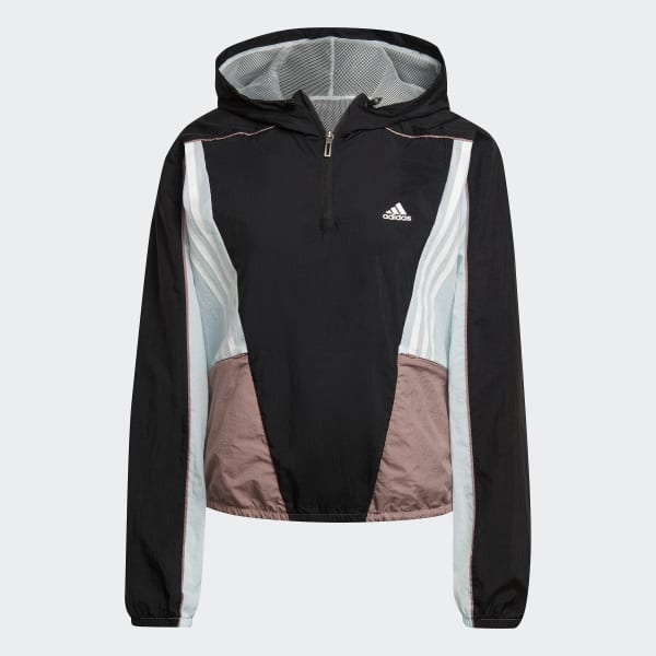 Schwarz Hyperglam Hooded Trainingsjacke BVS55