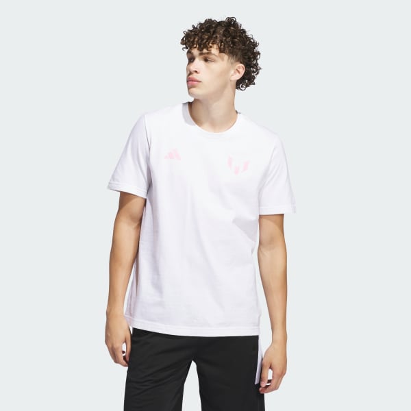 White Messi Soccer Tee | adidas Canada