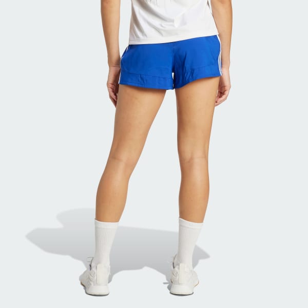 Blue Pacer Training 3-Stripes Woven High-Rise Shorts
