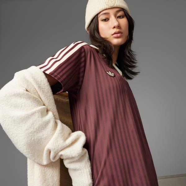 Burgundy Šaty Olympique Lyonnais Terrace Icons