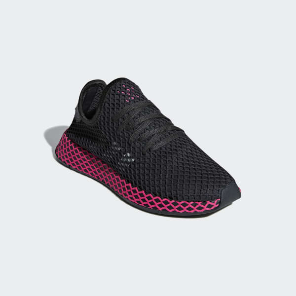 adidas deerupt runner black and pink