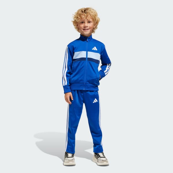 Niebieski Dres Seasonal Essentials Tiberio 3-Stripes Tricot Kids
