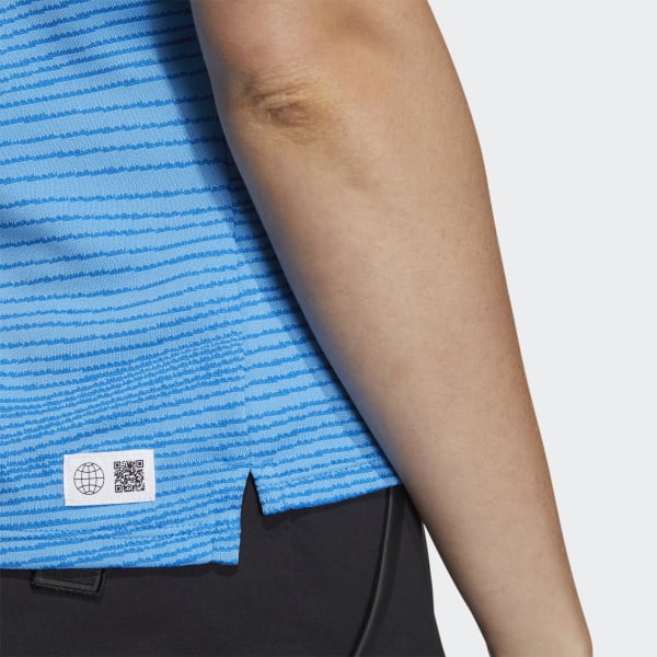 Blu T-shirt Made to be Remade Rib Collar TM145
