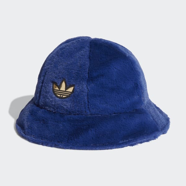 Blue adidas SPRT Faux Fur Bucket Hat