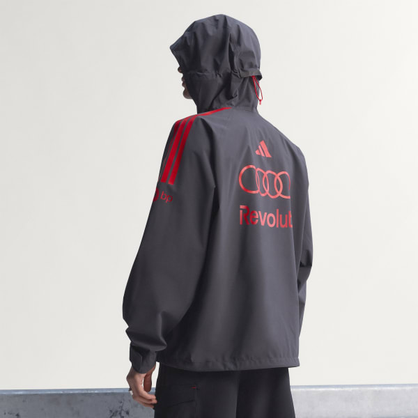 Negro CHAMARRA IMPERMEABLE MECÁNICOS AUDI REVOLUT F1 TEAM