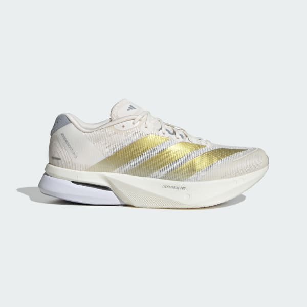 White Adizero Boston 13 Shoes
