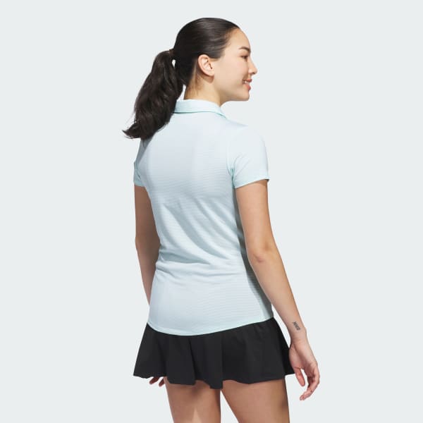 Turquoise Women's Ottoman Short Sleeve Polo Shirt