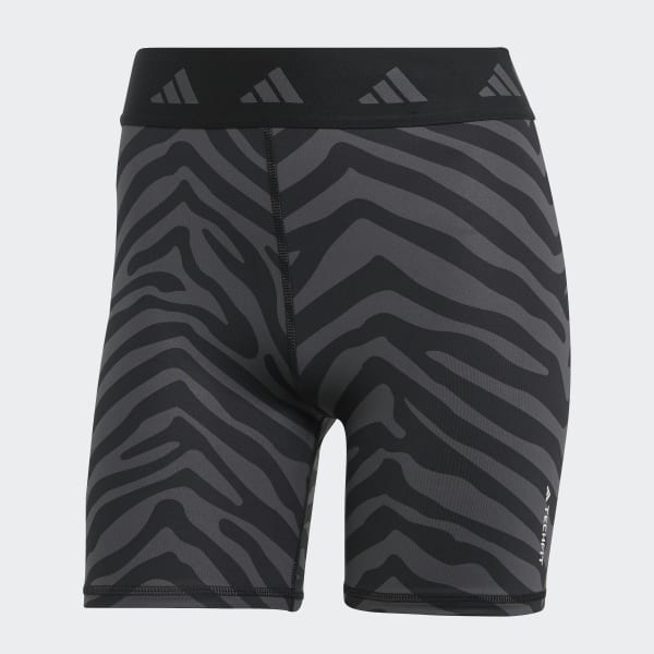 Multi Hyperglam Techfit Zebra High-Waisted Shorts DKD79