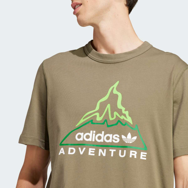 Green adidas Adventure Graphic Tee